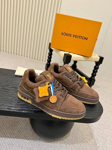 Мужские кроссовки Louis Vuitton Trainer - Brown   