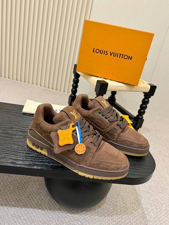 Мужские кроссовки Louis Vuitton Trainer - Brown