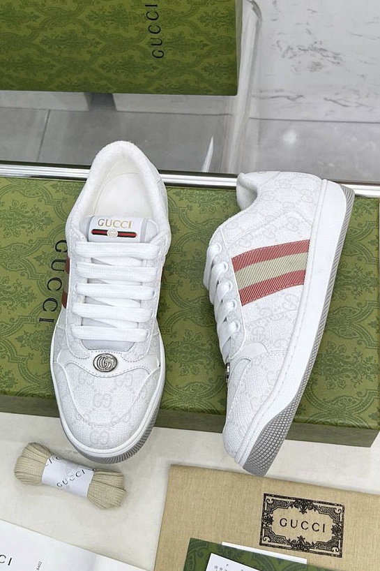 Женские комбинированные кроссовки Gucci GG Screener Premium
