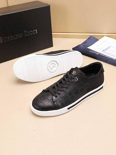 Мужские кожаные кроссовки Stefano Ricci   