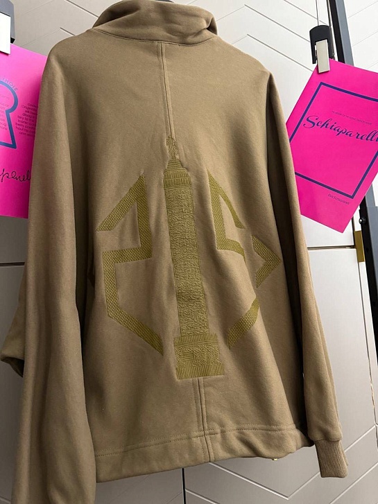 Женская кофта с высоким горлом Schiaparelli premium - Brown