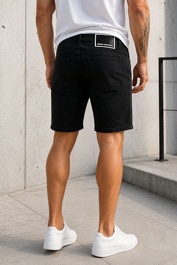 Джинсовые мужские шорты Dsquared2 "ICON" - Black   