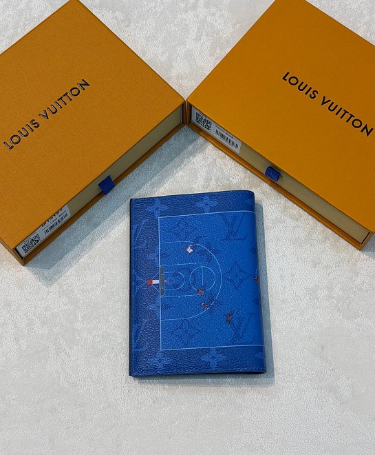 Кожаная обложка для паспорта Louis Vuitton Monogram Other premium 14x10x2.5 см