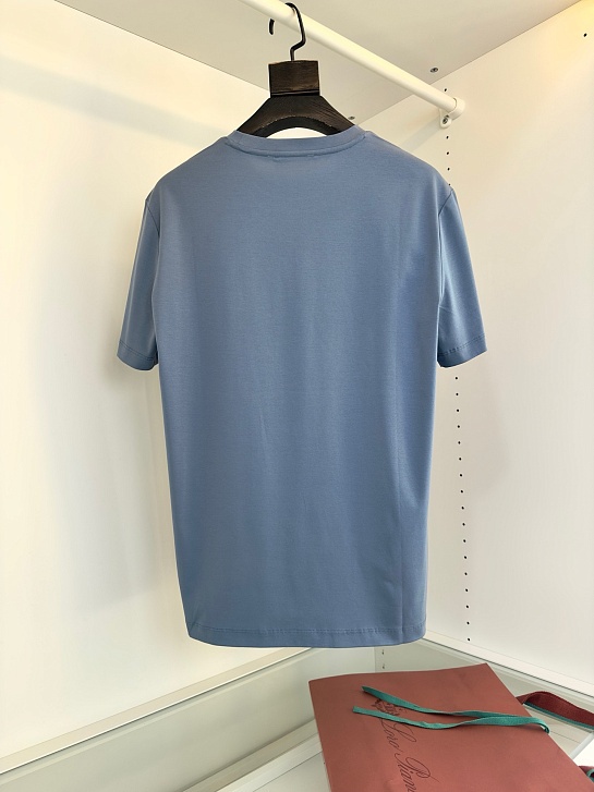 Мужская голубая футболка Loro Piana