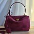Замшевая сумка Balenciaga Rodeo 28x20 см - Cherry
