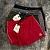 Мужские красные шорты Moncler logo-patch