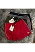 Мужские красные шорты Moncler logo-patch