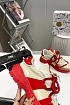 Комбинированные кроссовки Dolce & Gabbana Space - Red / Beige