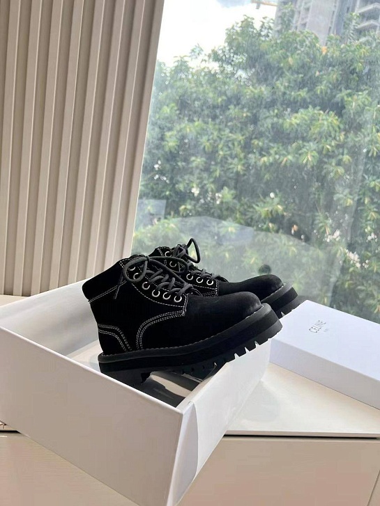 Женские ботинки Celine Premium - Black