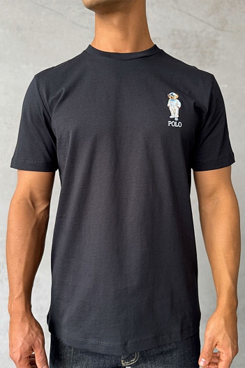 Футболка Polo Ralph Lauren logo-embroidered - Black   