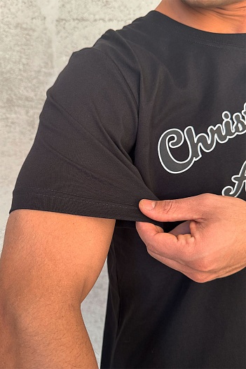 Чёрная мужская футболка Christian Dior Atelier   