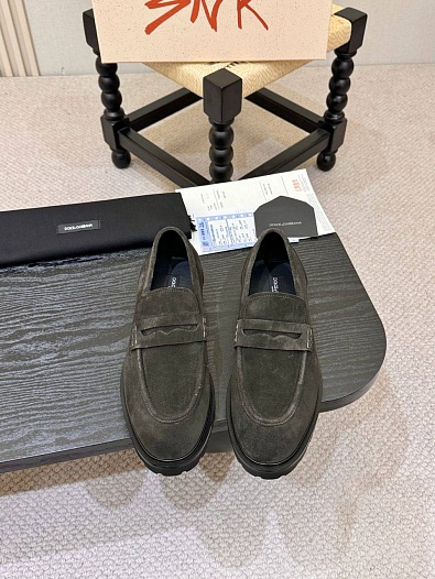 Мужские замшевые лоферы Dolce & Gabbana   