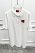 Мужское белое поло Hugo Boss classic badge