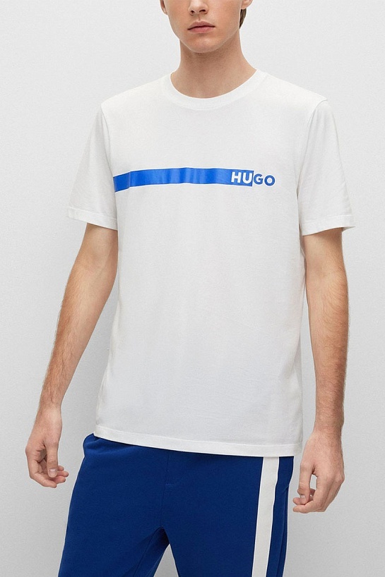 Футболка белого цвета Hugo Boss Dierro