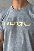 Мужская серая футболка Hugo Boss