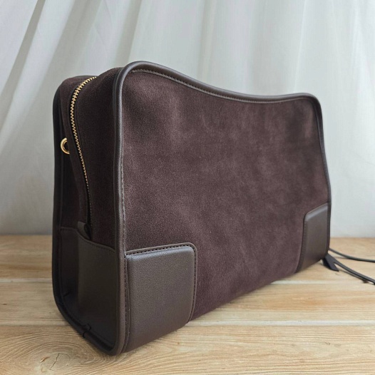 Замшевая сумка Loewe Amazona 34x24 см   