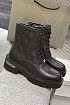 Женские кожаные ботинки Balenciaga чёрного цвета