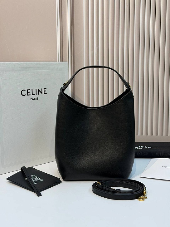 Кожаная сумка Celine Small Hobo premium 18x31x6 см