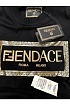Чёрная футболка Collaboration Fendi x Versace Fendace Logo