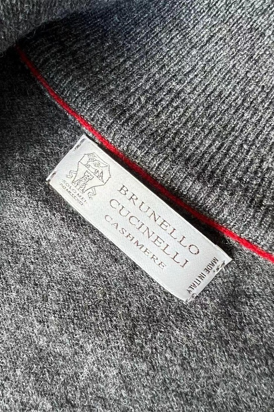 Кашемировый свитер Brunello Cucinelli Premium - Dark Grey