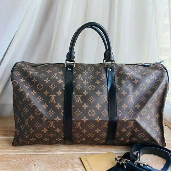 Кожаная дорожная сумка Louis Vuitton Keepall 45x27 см