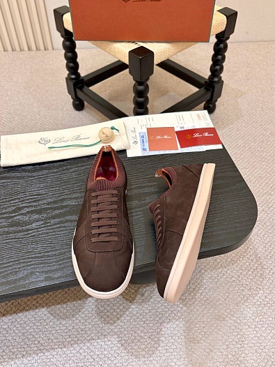 Мужские кроссовки Loro Piana Soho 2.0 Walk - Brown   
