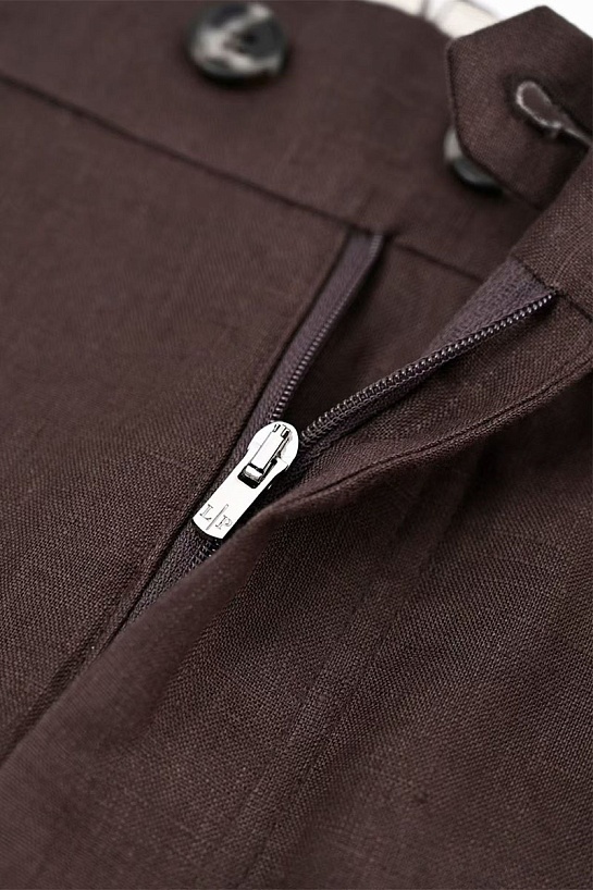 Мужские тёмно-коричневые брюки Loro Piana premium