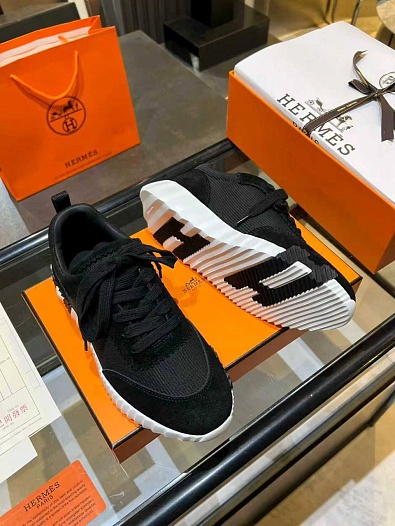 Женские комбинированные кроссовки Hermes Bouncing premium   