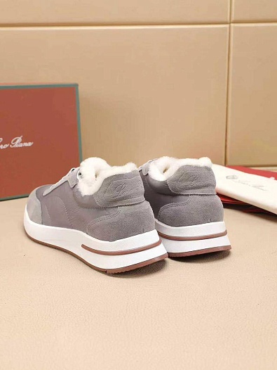 Кроссовки с мехом Loro Piana Week End Walk Evo    