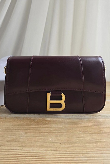 Кожаная сумка Balenciaga Hourglass 22x13 см   