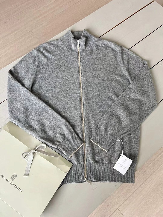 Кашемировый свитер Brunello Cucinelli Premium - Grey