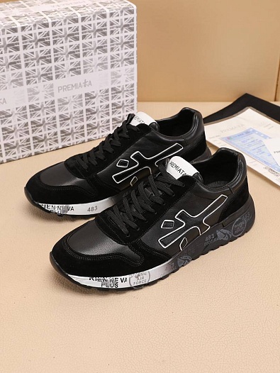 Комбинированные кроссовки Premiata Mick - Black   