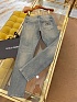 Мужские синие джинсы Dolce & Gabbana slim fit Premium