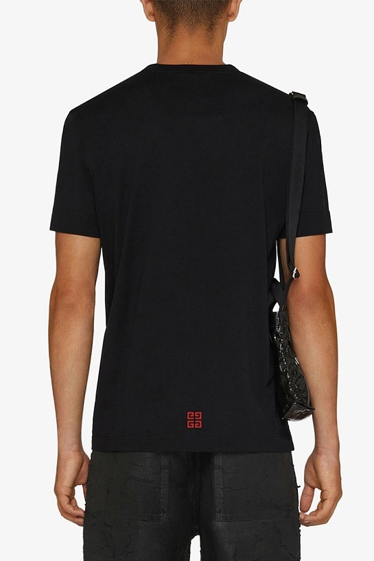Мужская футболка чёрного цвета Givenchy 4G