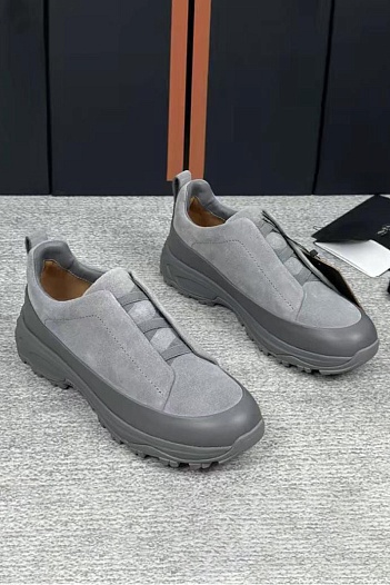 Мужские кроссовки Zegna Triple Stitch Monte - Grey   