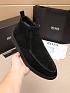 Замшевые лоферы с мехом Hugo Boss high-top - Black