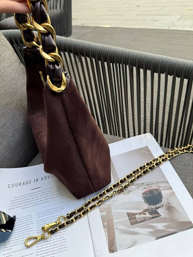 Замшевая сумка Chanel 29x21 см   