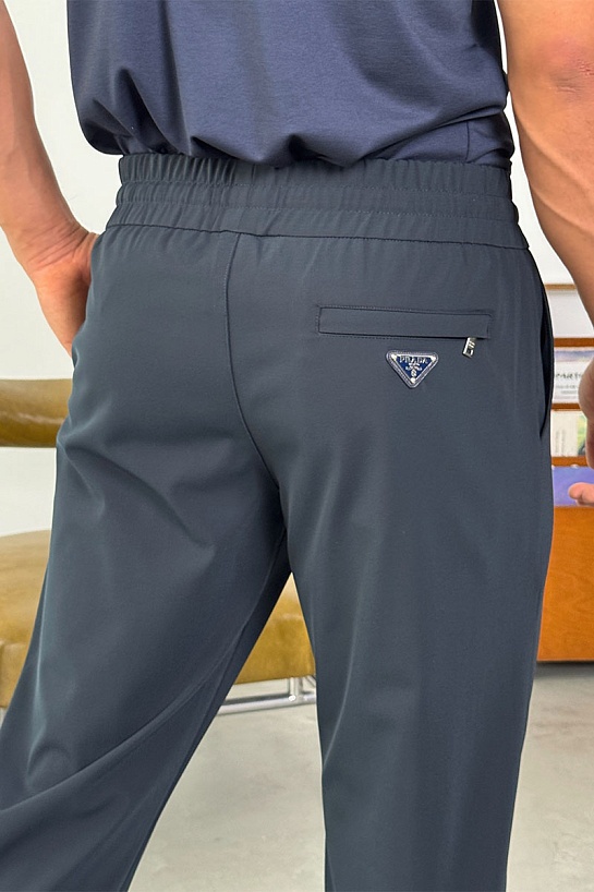 Мужские тёмно-синие штаны Prada