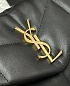 Женская кожаная сумка Yves Saint Laurent Loulou Premium 28x17x9 см - Black
