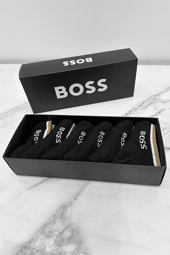 Комплект чёрных носков Hugo Boss