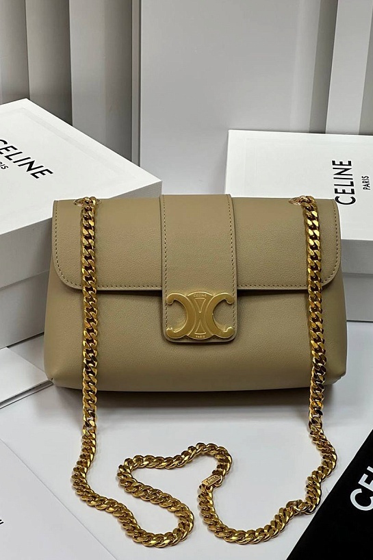 Женская сумка Celine Victorire Medium Premium 21x12x7 см - Brown