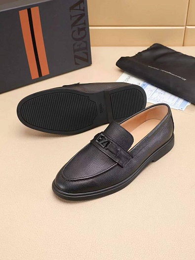 Мужские кожаные лоферы Ermenegildo Zegna   