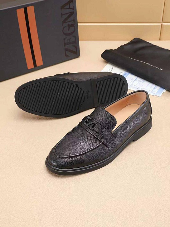 Мужские кожаные лоферы Ermenegildo Zegna