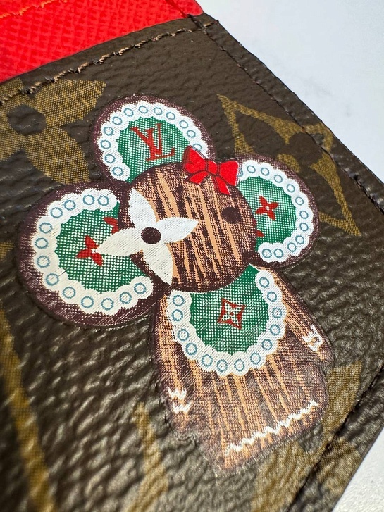 Кожаный кардхолдер Louis Vuitton Charms Vivienne Premium 7.3x0.3x10.2 см