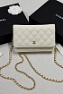Кожаная сумка Chanel Wallet on Chain premium 19x12x4 см
