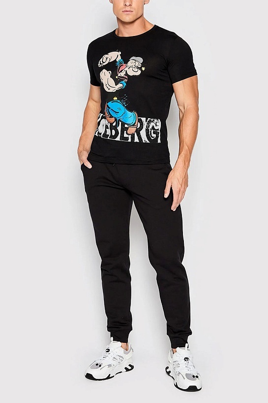 Футболка чёрного цвета Iceberg Popeye