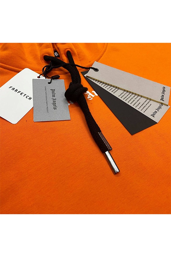 Оранжевое оверсайз худи Palm Angels Classic logo-print