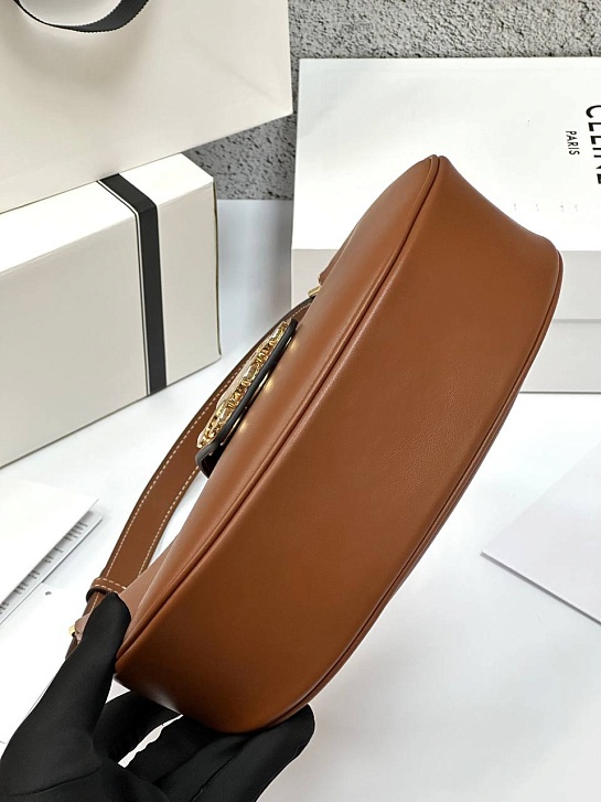 Женская сумка Celine Ava Tromphe Premium 24.5x17x9 см - Brown