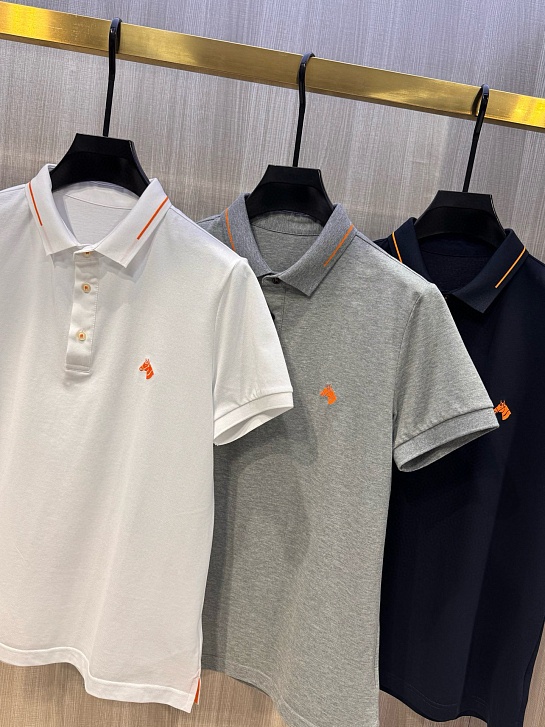 Мужское поло Hermes Premium - Navy