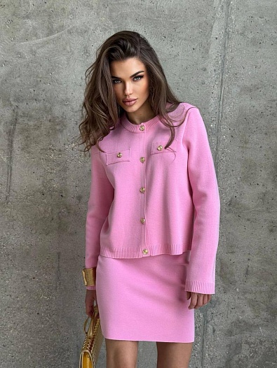 Женский костюм двойка Celine premium - Pink   